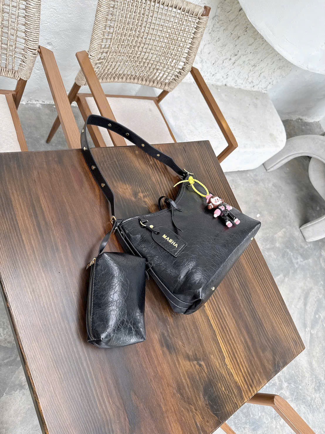 TÚI CÔNG SỞ TAG MASHA KÈM CHIBI (10)