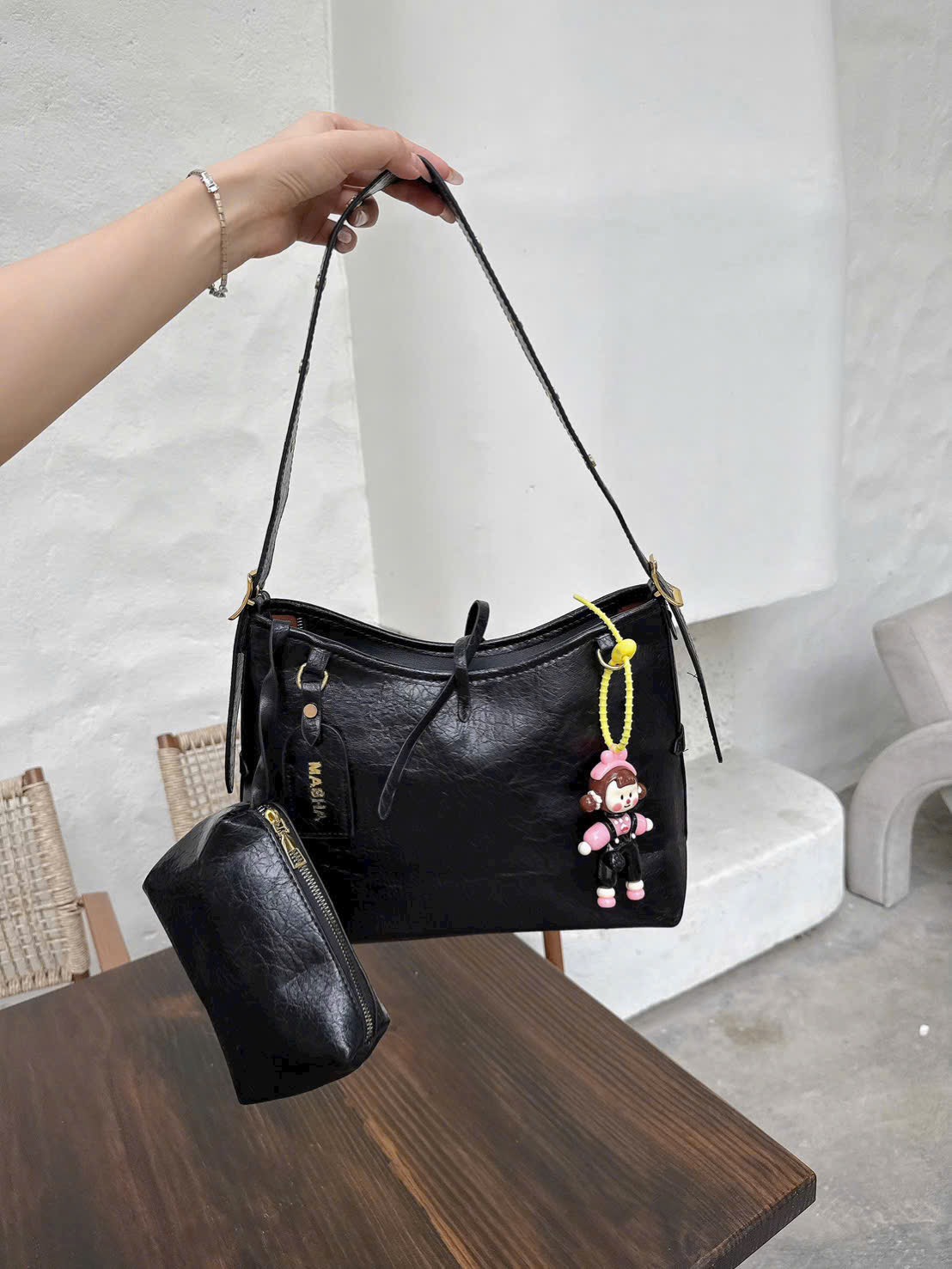 TÚI CÔNG SỞ TAG MASHA KÈM CHIBI (10)