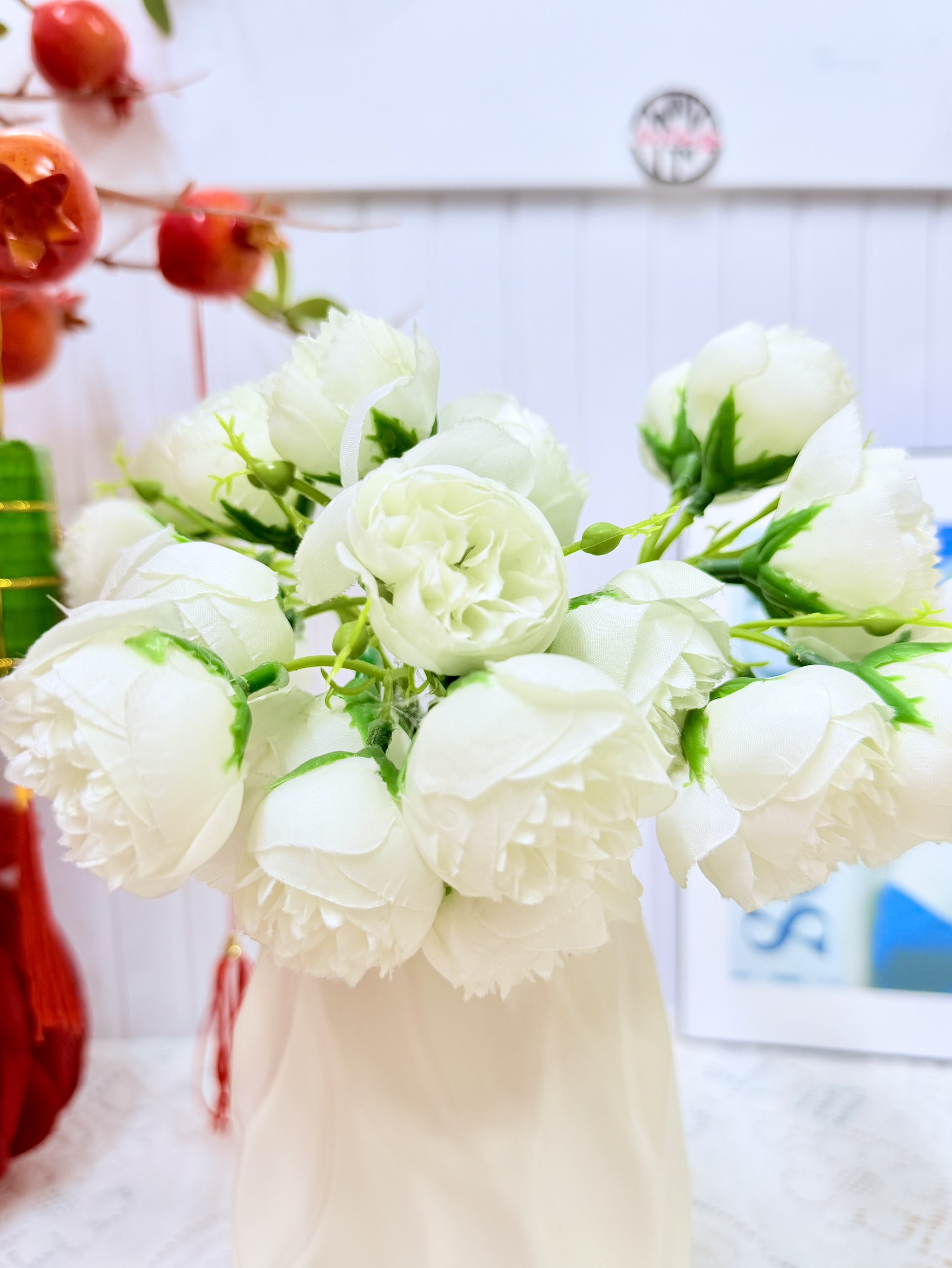 Set 27 Bông Hoa Lụa Decor Trang Trí Cực Đẹp (5)