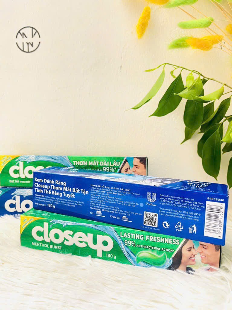 'KEM ĐÁNH RĂNG CLOSEUP 180g CHÍNH HÃNG ( KO ÁP DỤNG CT GIẢM 10% CỦA TTĐ) (1) '