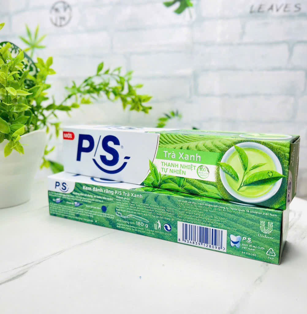 'KEM ĐÁNH RĂNG P/S TRÀ XANH 180g CHÍNH HÃNG ( KO ÁP DỤNG CT GIẢM 10% CỦA TTĐ) (2)'