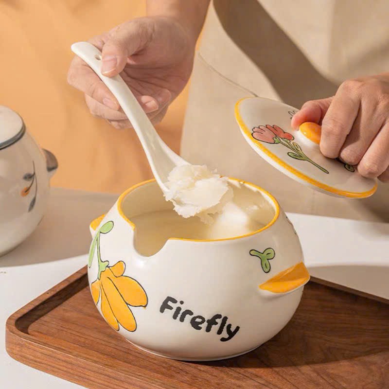 HŨ ĐỰNG DẦU MỠ MẪU HOA HOẠ TIẾT 800ml (6)