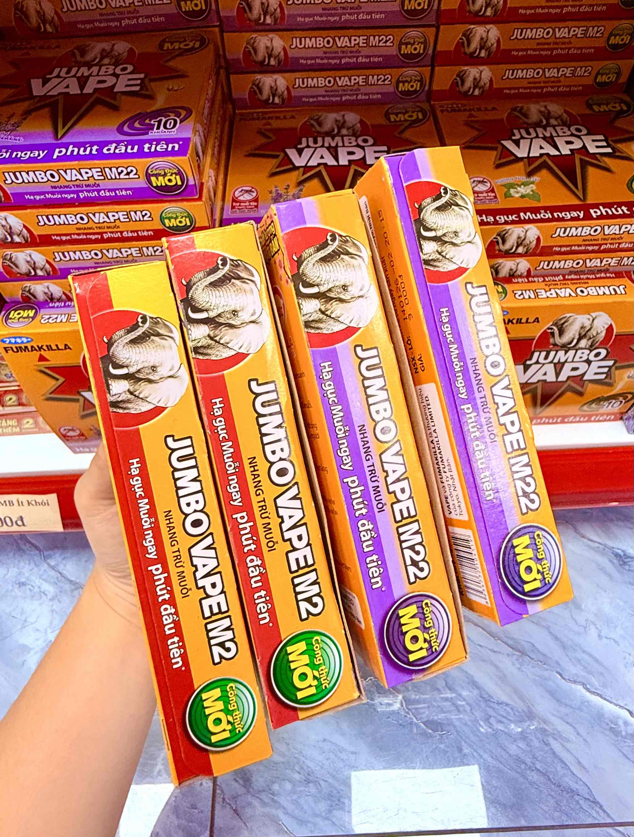 HỘP NHANG MUỖI JUMB VAPE VÀNG 10 KHOANH (1)