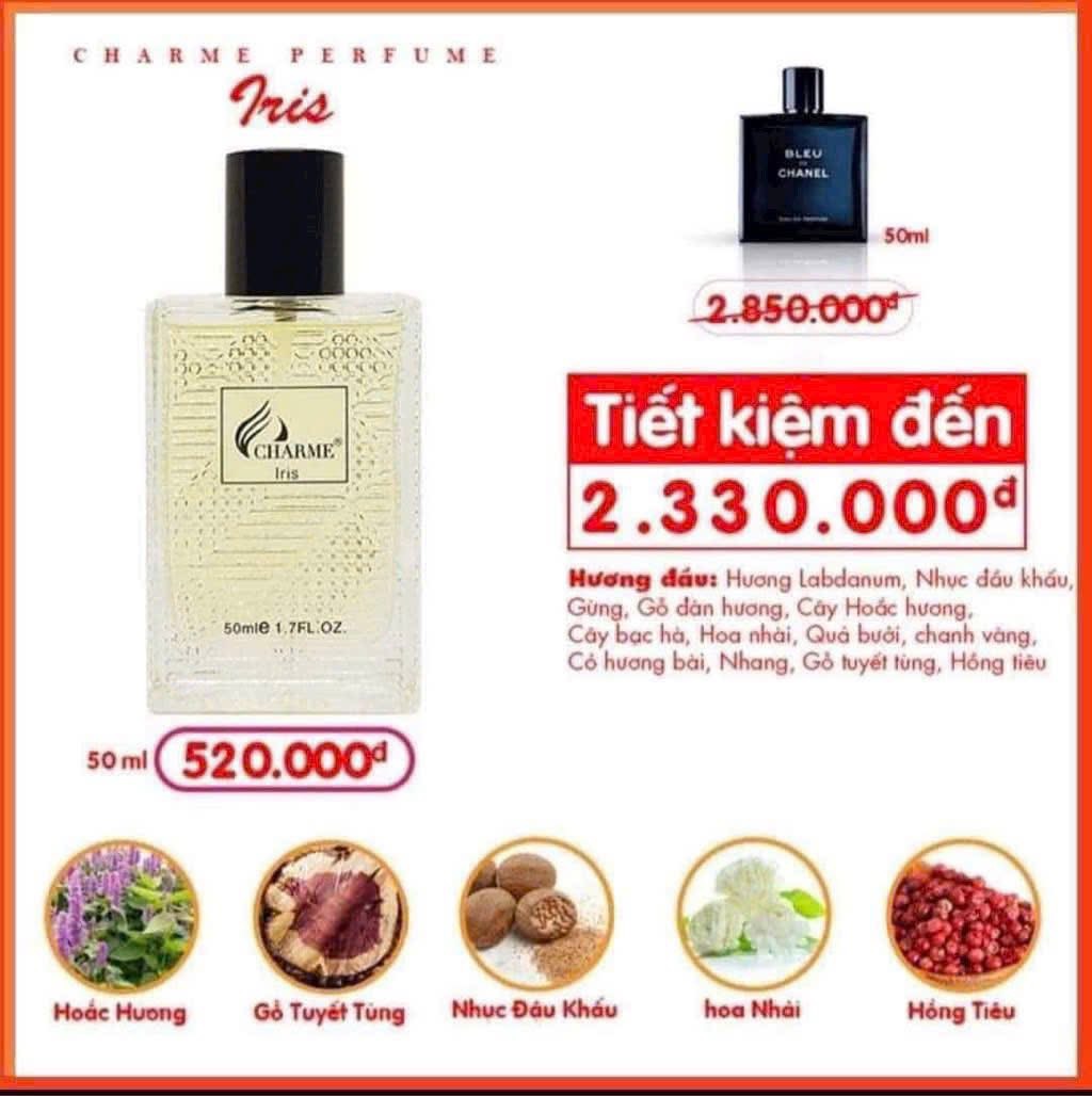 NƯỚC HOA CHARME IRIS 50ML C.HÃNG LẺ CTY 520K (15)