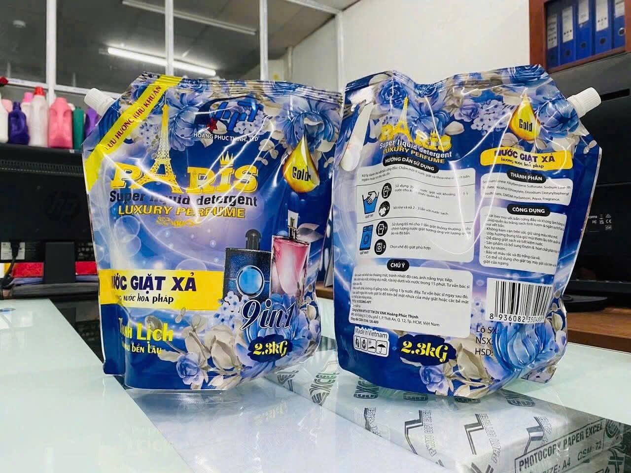 KM NƯỚC GIẶT XẢ PARIS MỚI 2KG3 (4) (thùng 8b)