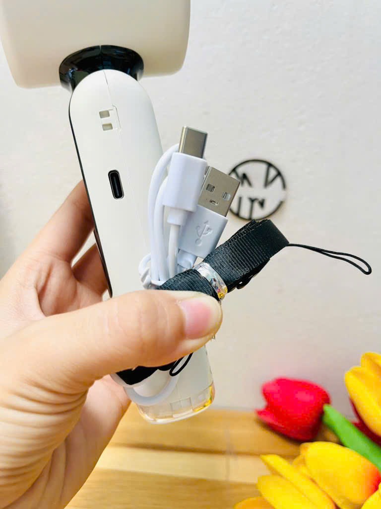 Quạt Tích Điện Cầm Tay K801 Ko Sò Làm Lạnh Cao Tốc Bẻ Được (20)