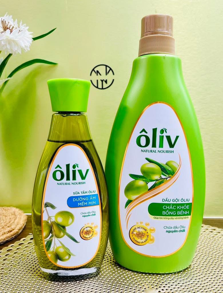 DẦU GỘI OLIU CHẮC KHOẺ BỒNG BỀNH 650ML TẶNG SỮA TẮM OLIU 250ML