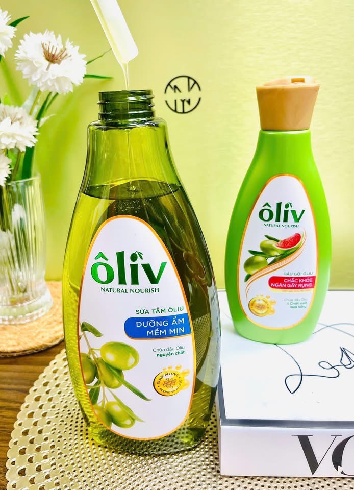 SỮA TẮM OLIU DƯỠNG ẨM MỀM MỊN 650ML TẶNG DẦU GỘI OLIU 250ML
