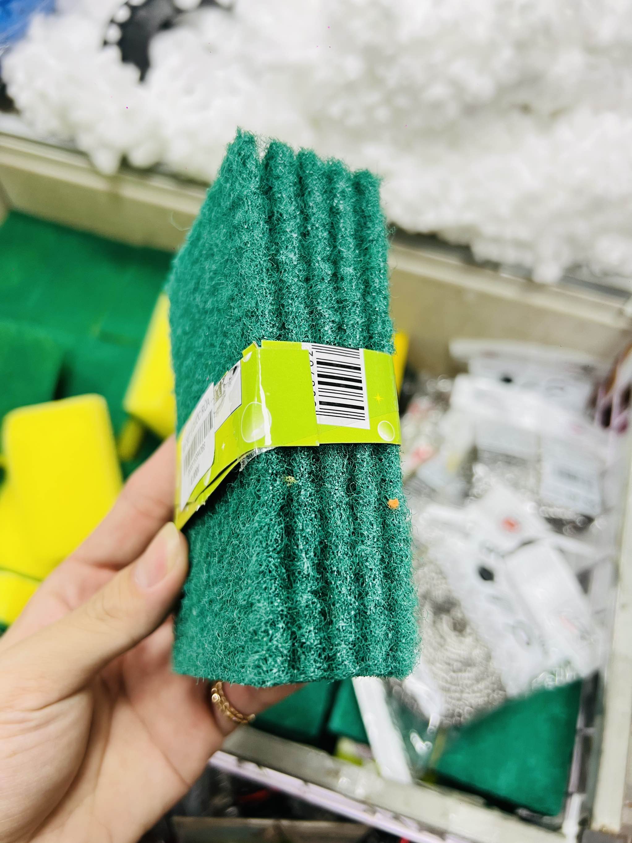 Km SET 5 CƯỚC RỬA CHÉN XANH NHÁM SAMRAN NHỎ ( MUA 3 TẶNG 1) (1)