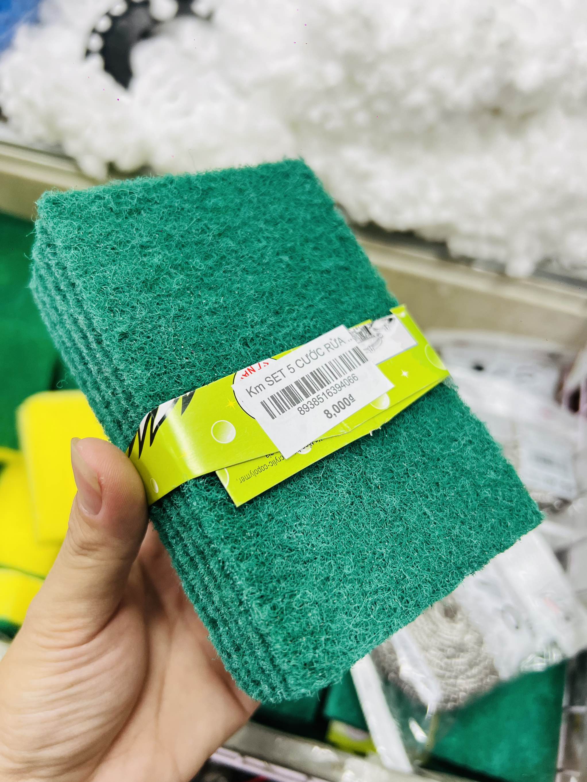 Km SET 5 CƯỚC RỬA CHÉN XANH NHÁM SAMRAN NHỎ ( MUA 3 TẶNG 1) (1)