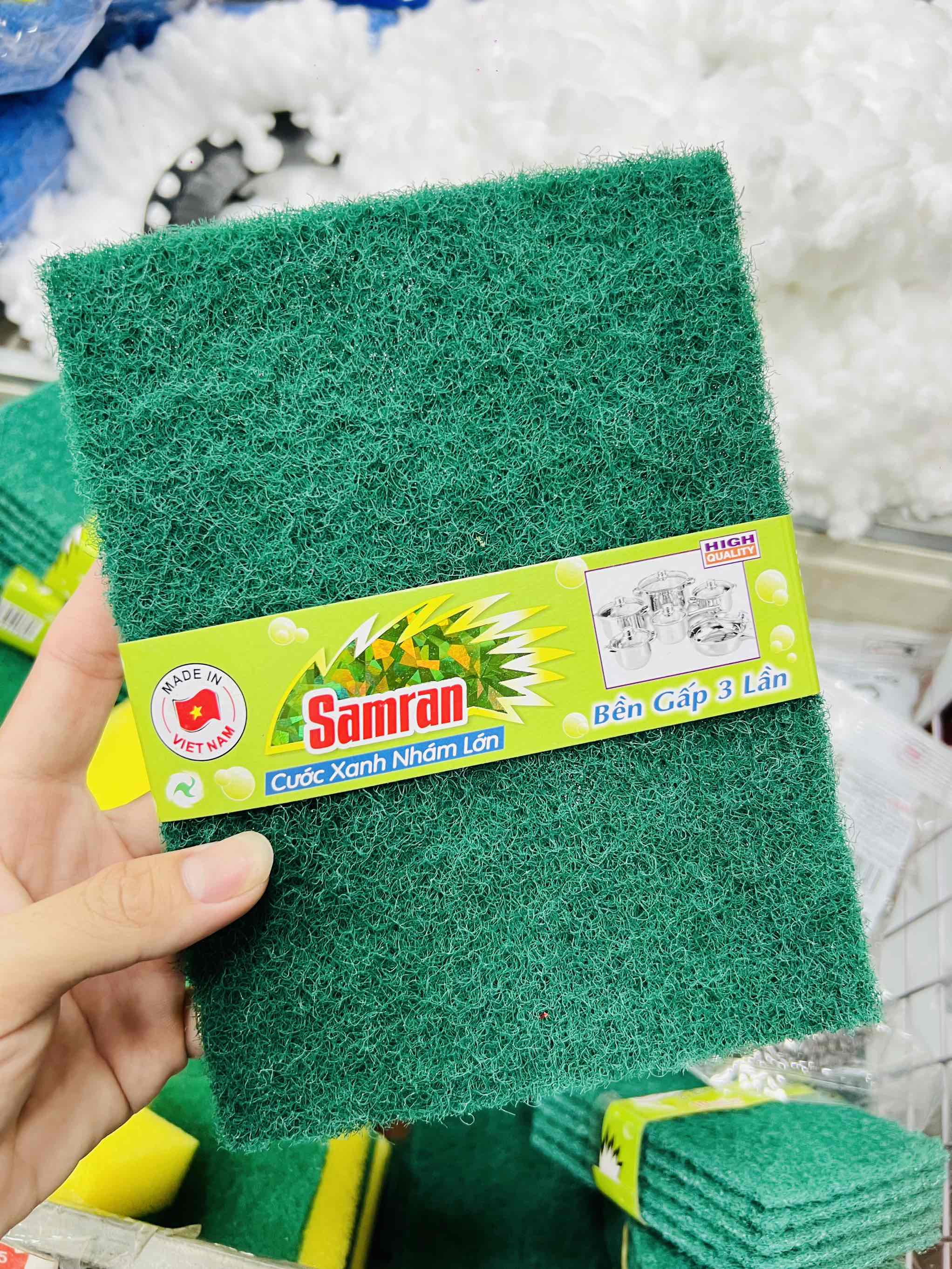 KM CƯỚC RỬA CHÉN XANH NHÁM SAMRAN LỚN (MUA 3 TẶNG 1) (1)