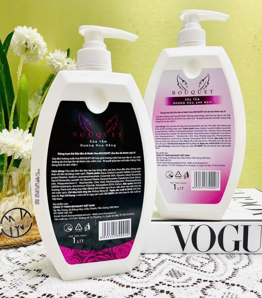 Sữa Tắm BouQuet Chính Hãng Cty 1 Lít Cực Thơm (7)