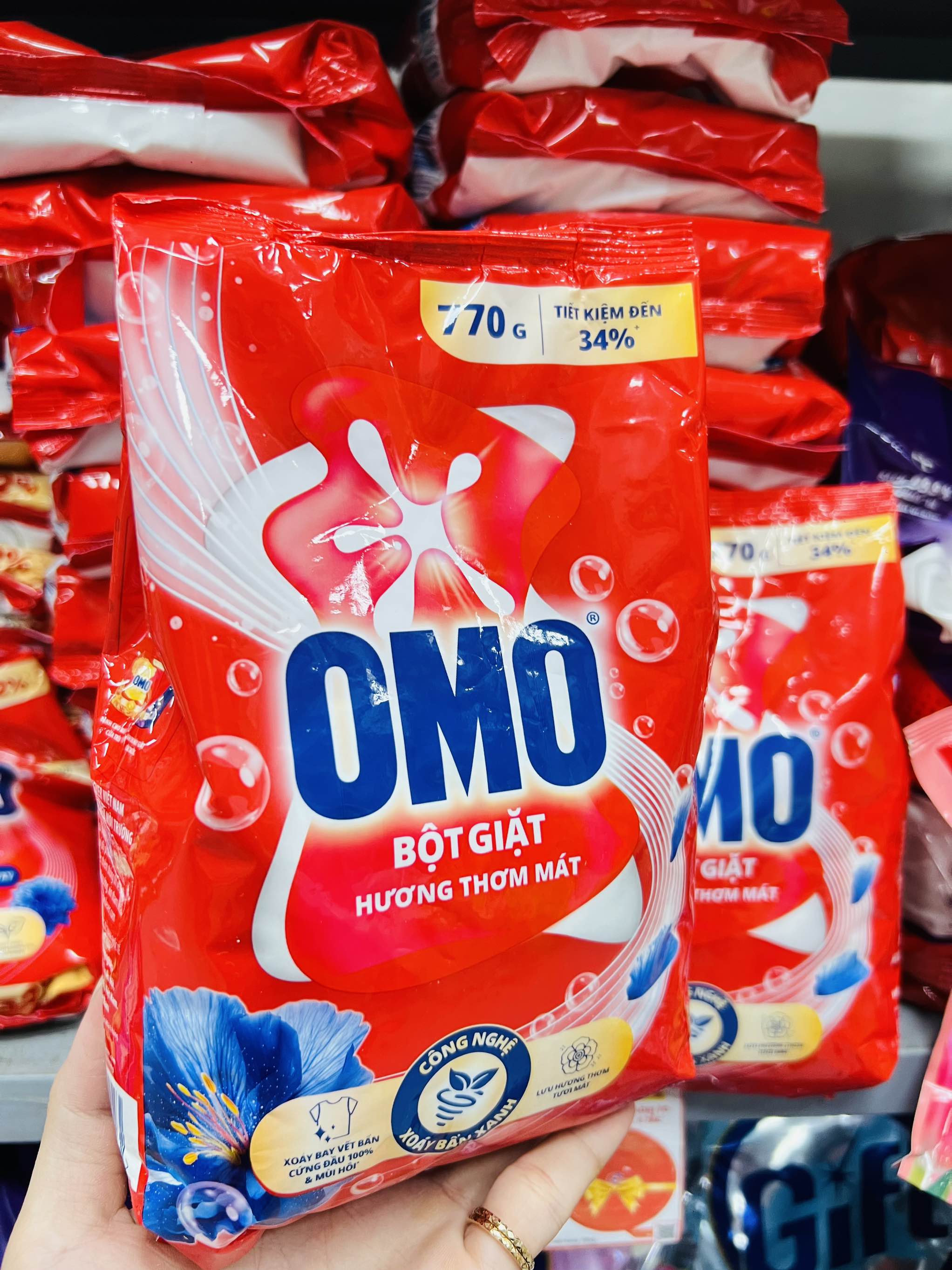 TÚI BỘT GIẶT OMO 770g HƯƠNG THƠM MÁT CHÍNH HÃNG (2) '