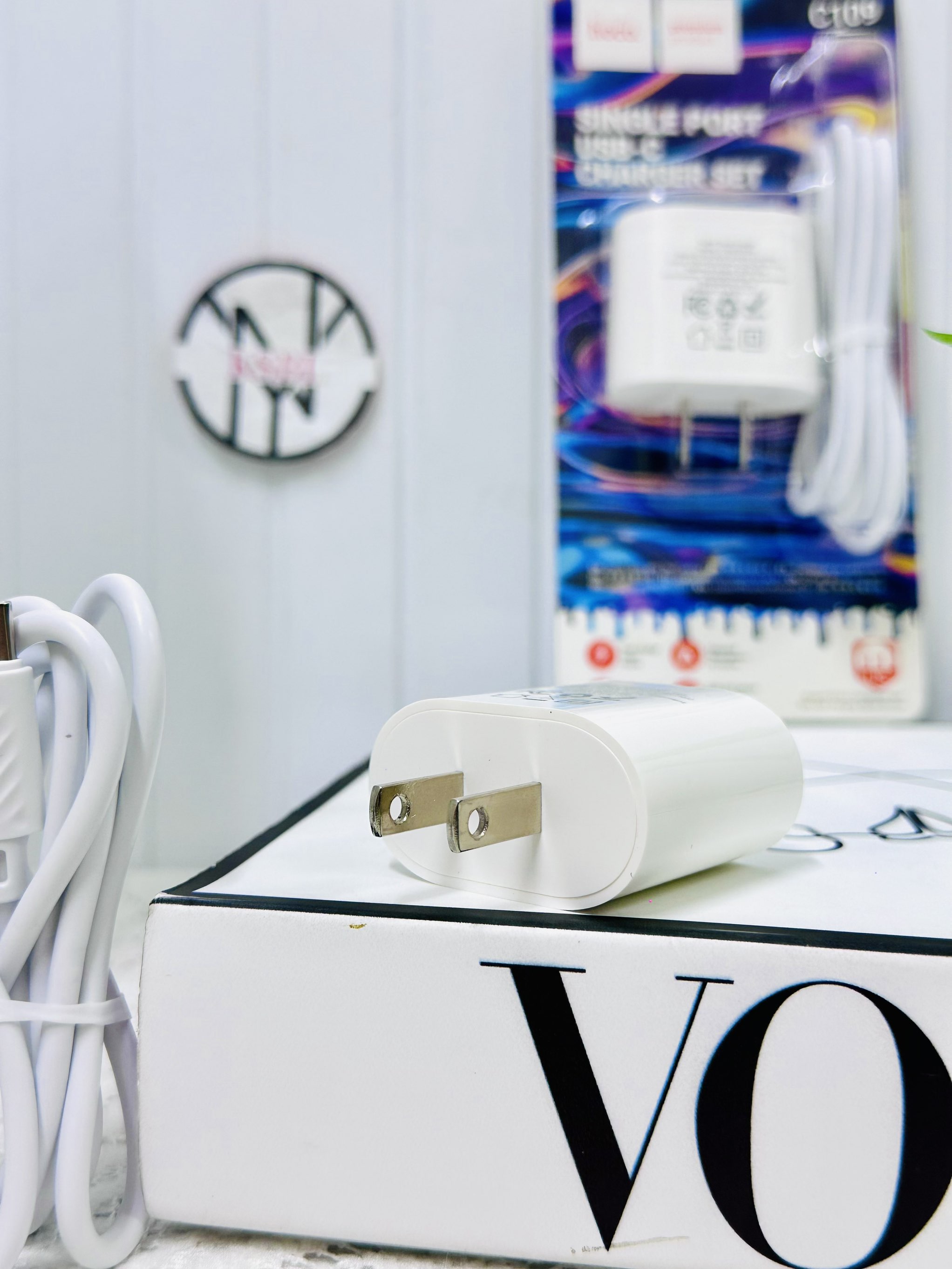 Bộ sạc HOCO C109A (CÓC MẪU MỚI c-c) sạc nhanh 20w+QC3.0 cóc 2 cổng 1U 1C kèm cáp 2 đầu Type C chính hãng (6)