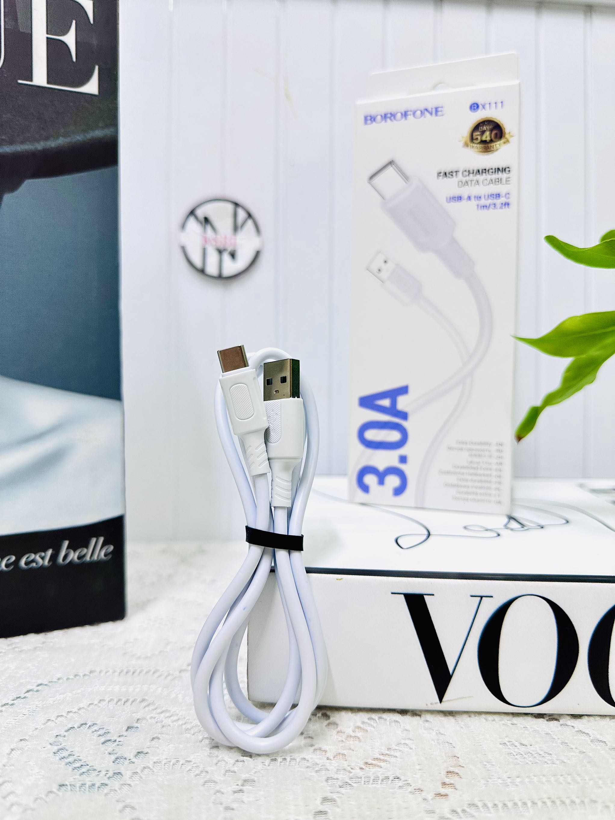 Cáp sạc nhanh 3A BOROFONE BX111 cáp usb ra Type C chính hãng Loại 1 (2)