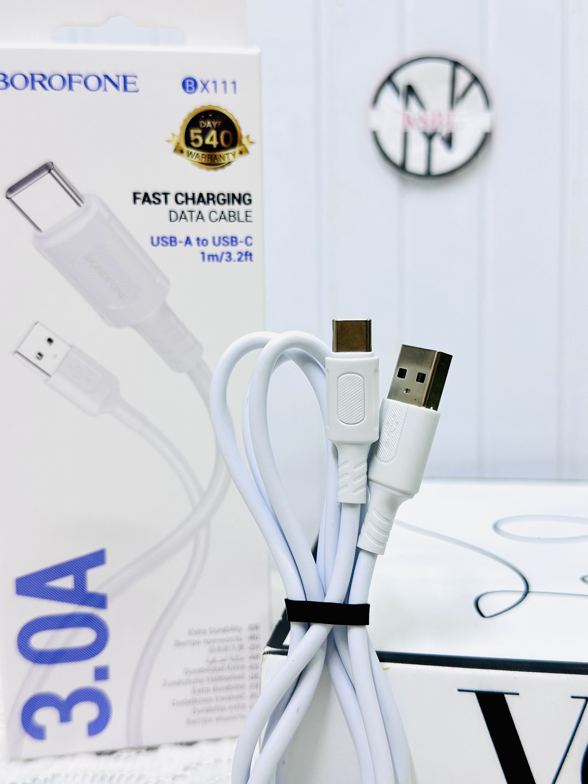 Cáp sạc nhanh 3A BOROFONE BX111 cáp usb ra Type C chính hãng Loại 1 (2)