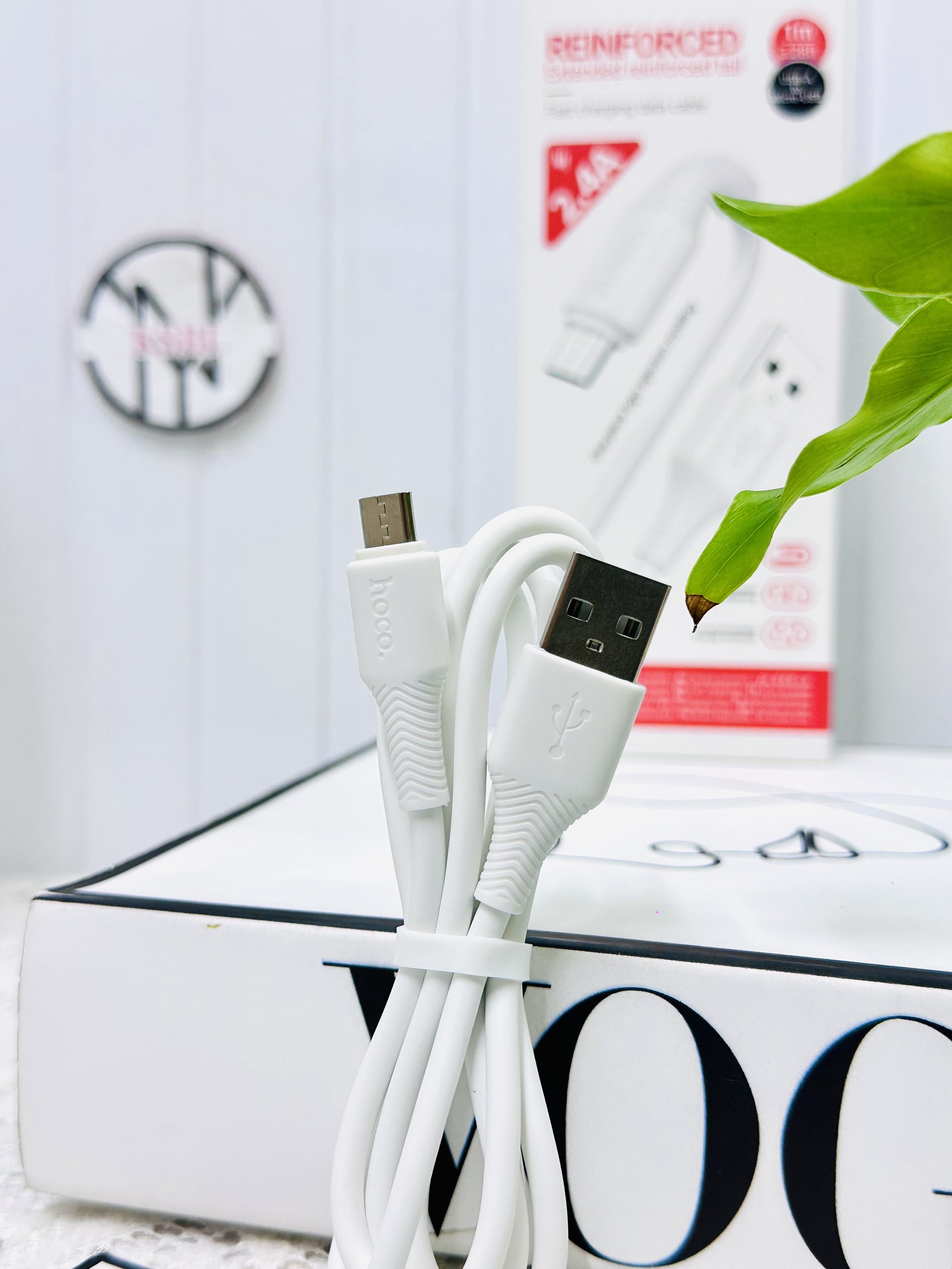 Cáp sạc nhanh 2.4A HOCO X120 Micro cáp usb ra Micro dây nhựa dài 1m chính hãng (1)