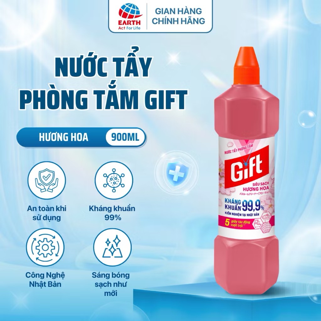 TẨY RỬA PHÒNG TẮM GIFT CHÍNH HÃNG 900ml (2)