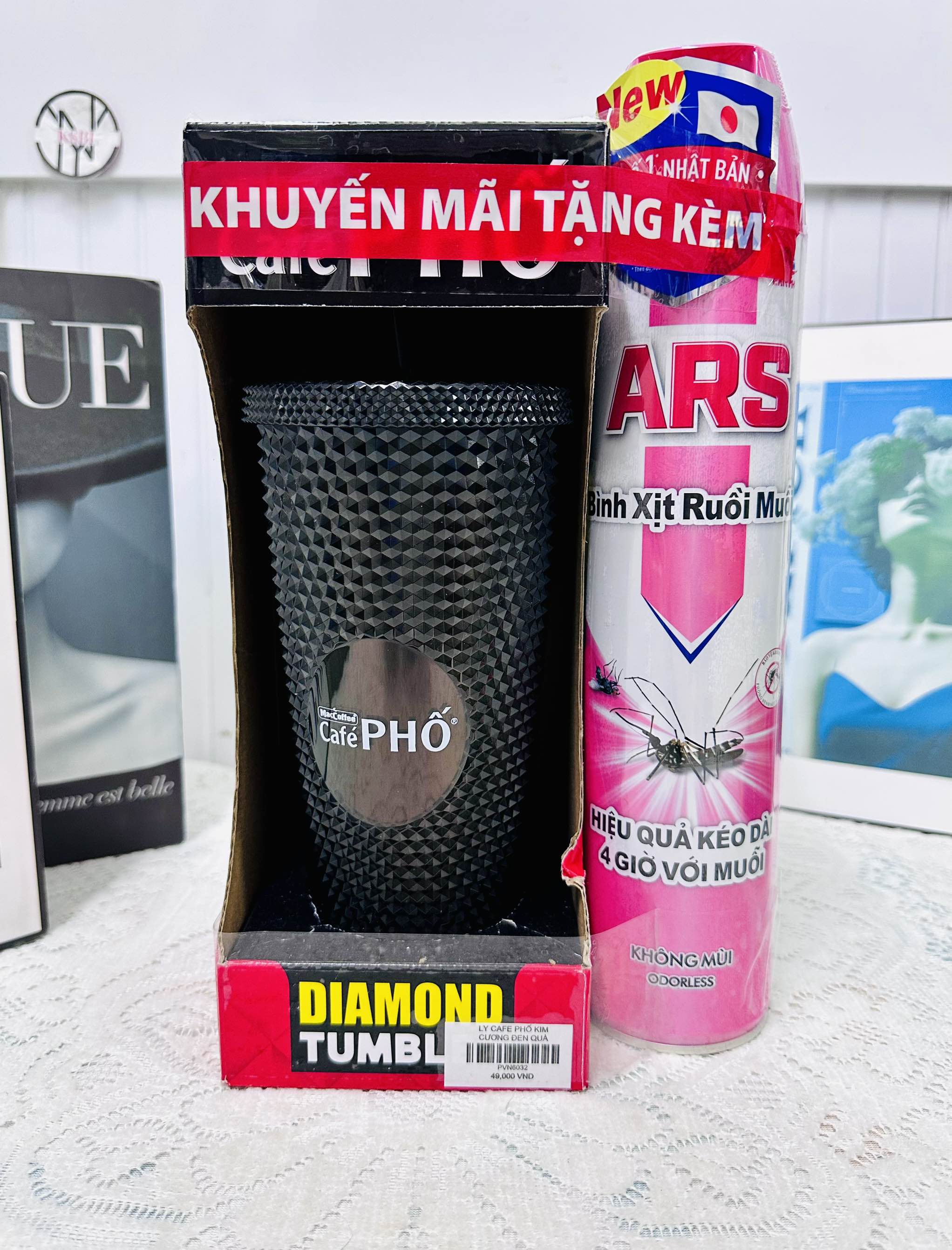 (VC M2T1)BÌNH XỊT RUỒI MUỖI ARS HỒNG CHÍNH HÃNG KHÔNG MÙI 600ML