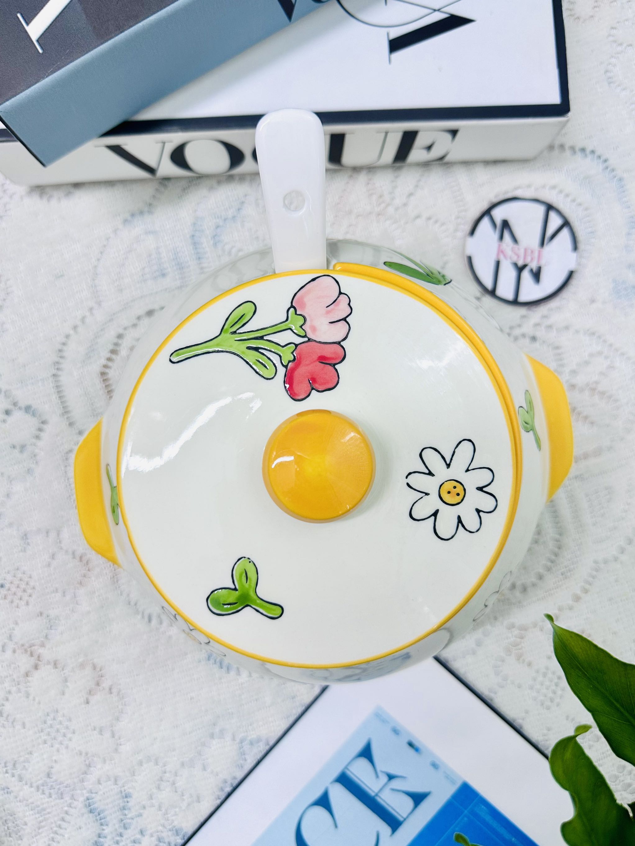 HŨ ĐỰNG DẦU MỠ MẪU HOA HOẠ TIẾT 800ml (6)