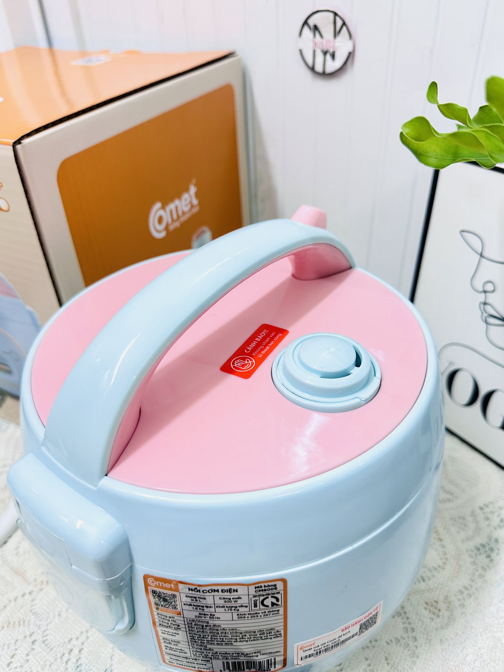 NỒI CƠM ĐIỆN COMET CM8006 0.8L CHÍNH HÃNG (20)