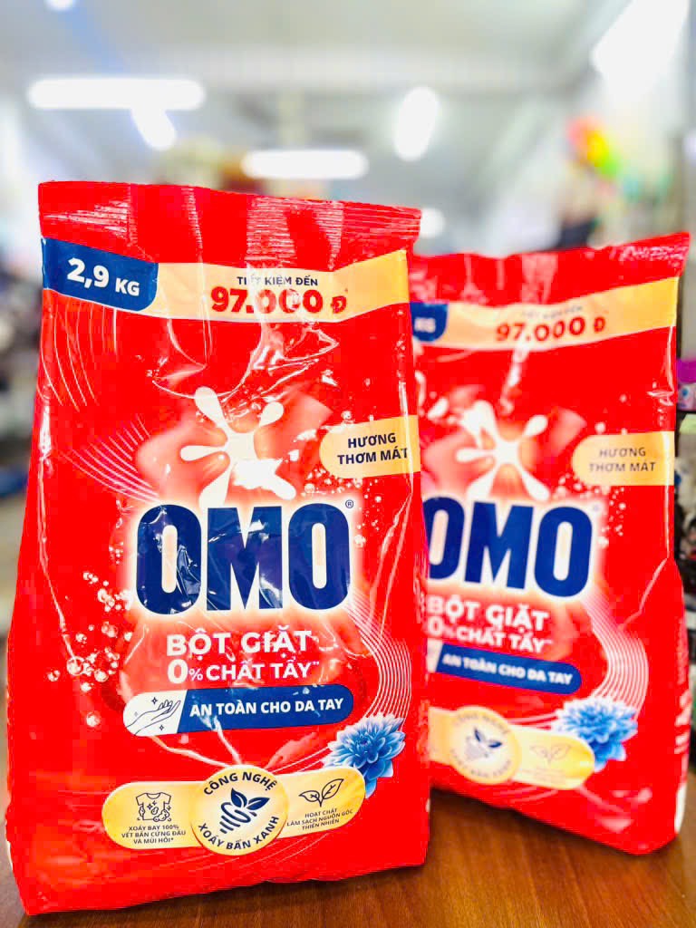 TÚI BỘT GIẶT OMO 2.9kg HƯƠNG THƠM MÁT CHÍNH HÃNG (6) '