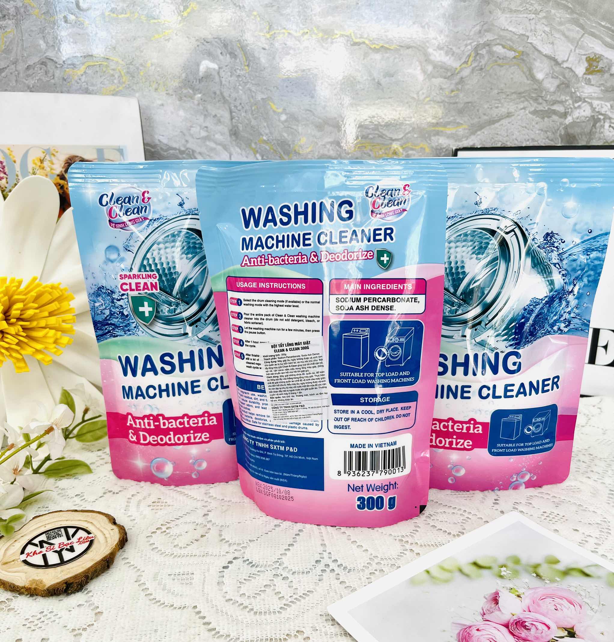 BỊCH BỘT TẨY LỒNG MÁY GIẶT CLEAN&CLEAN (1)