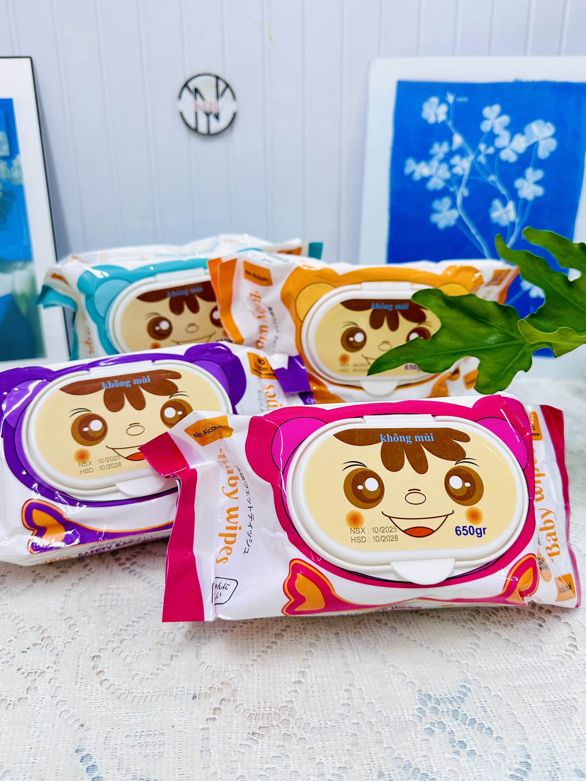 KM 9K , KHĂN ƯỚT BABY 650G LOẠI THƯỜNG M10T1