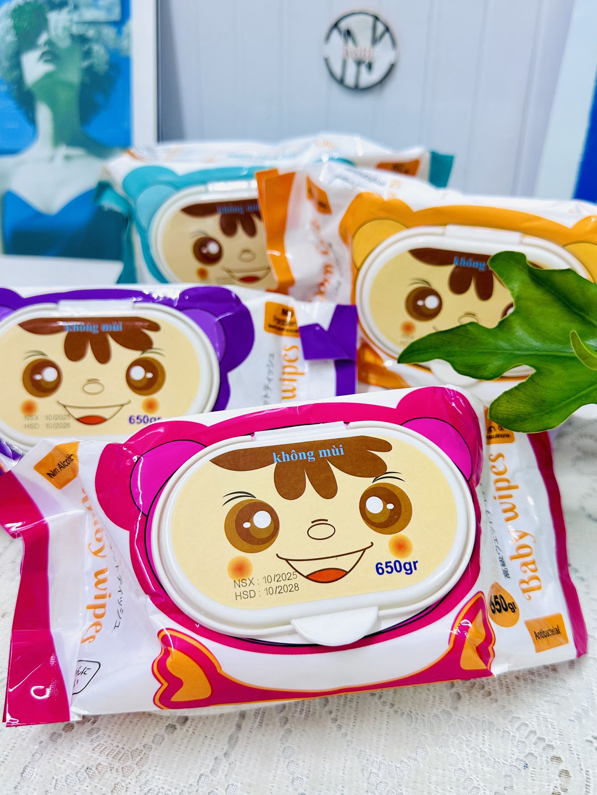 KM 9K , KHĂN ƯỚT BABY 650G LOẠI THƯỜNG M10T1