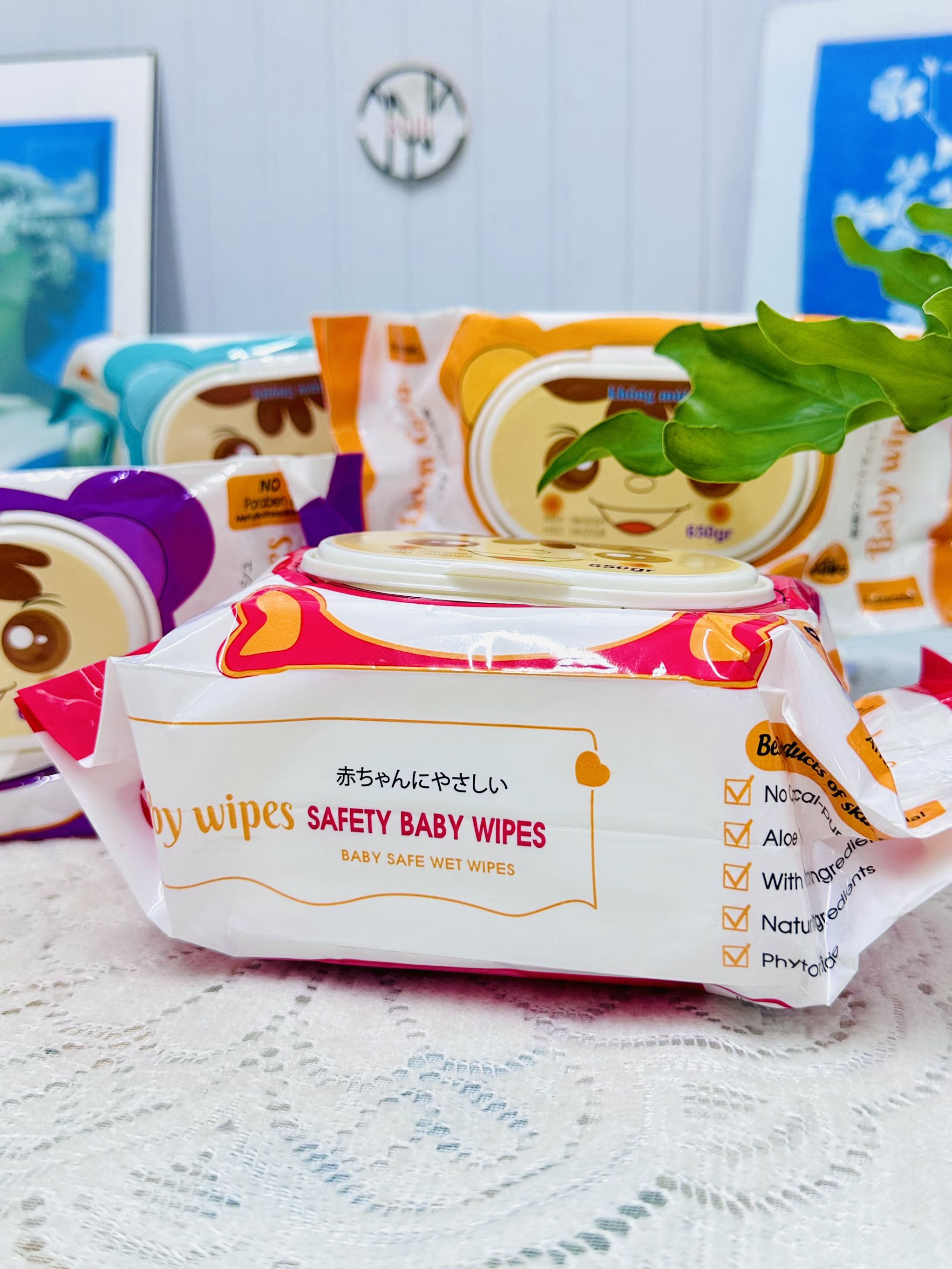 KM 9K , KHĂN ƯỚT BABY 650G LOẠI THƯỜNG M10T1