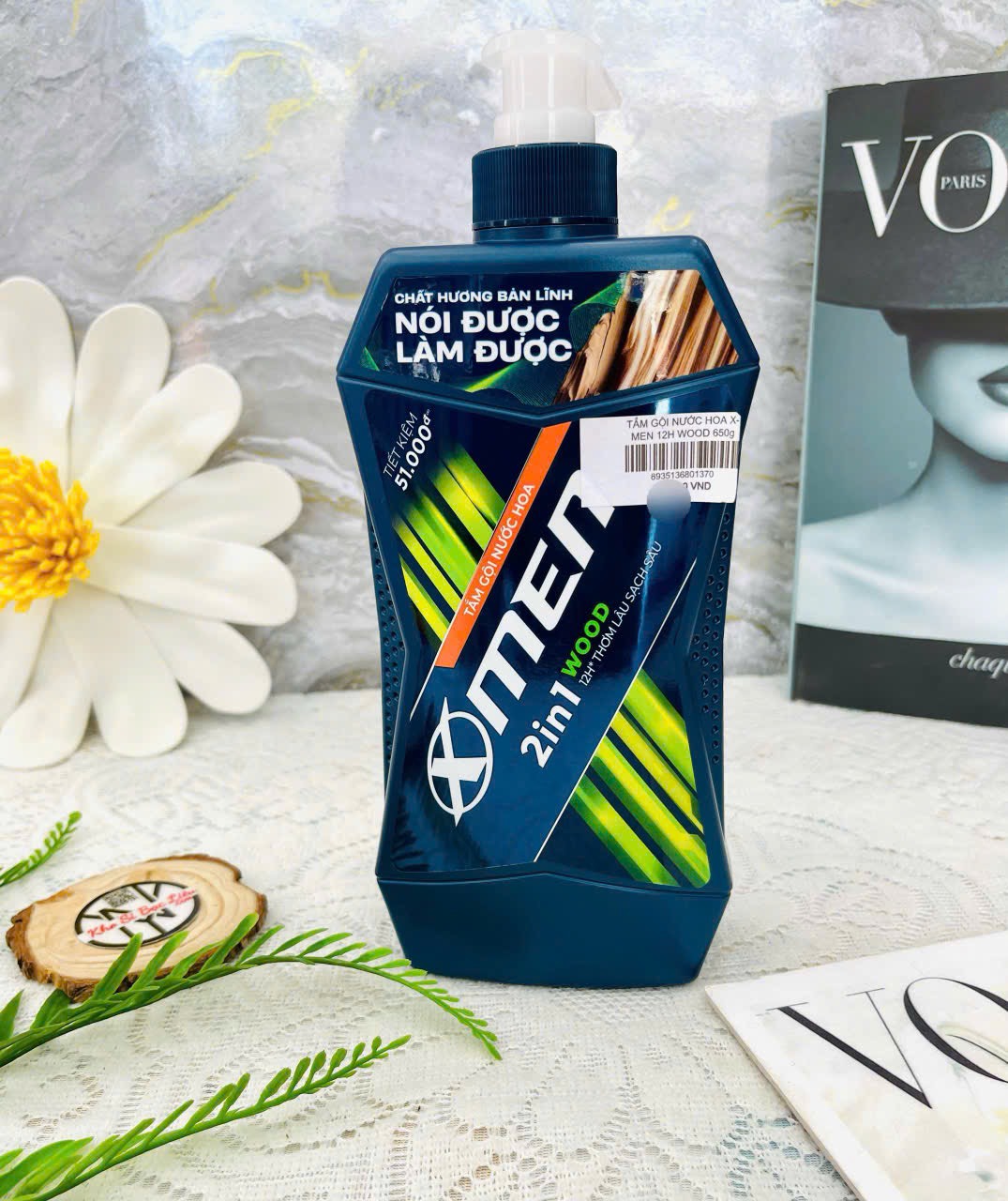 TẮM GỘI NƯỚC HOA X-MEN 12H WOOD 650g