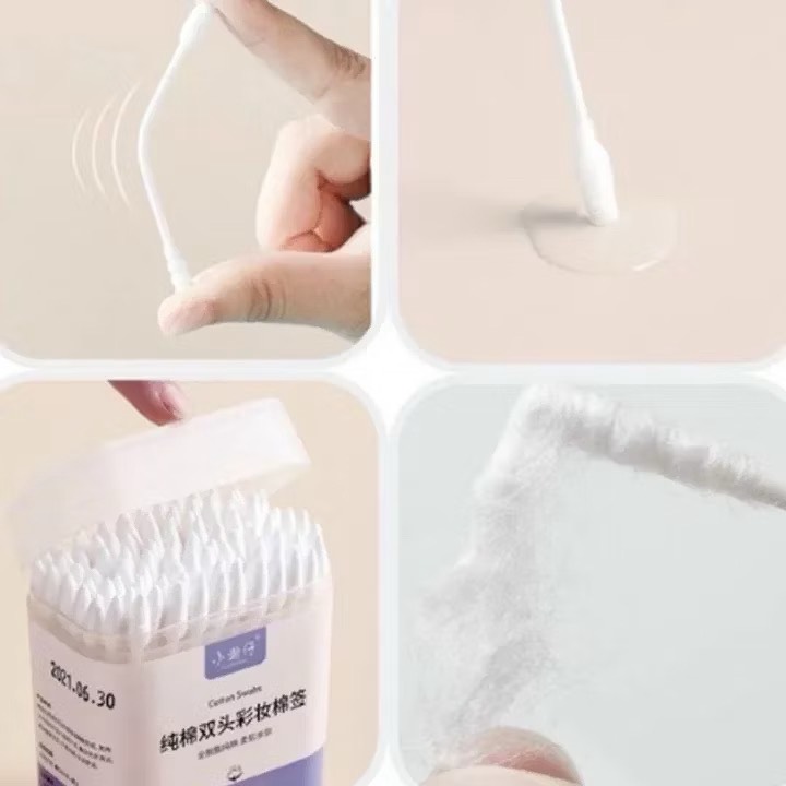 Hộp 200 tăm bông hai đầu 97G mẫu đầu vừa tiện dụng (1)