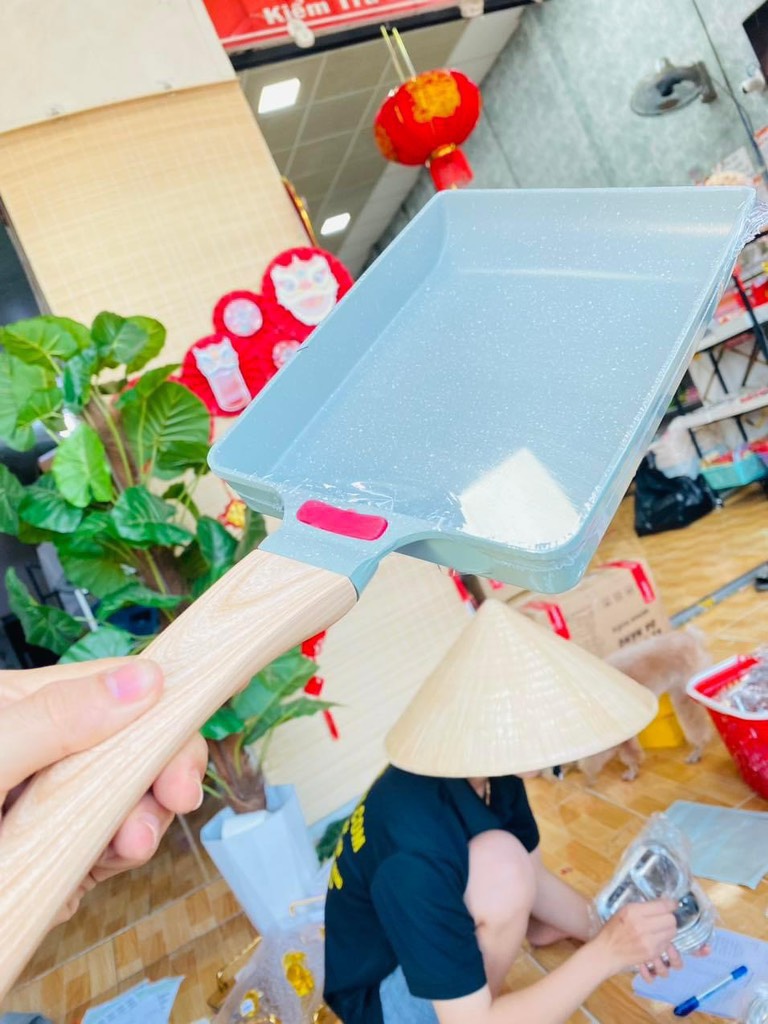 Chảo Vuông Chiên Trứng Cuộn Loại Đẹp Xịn