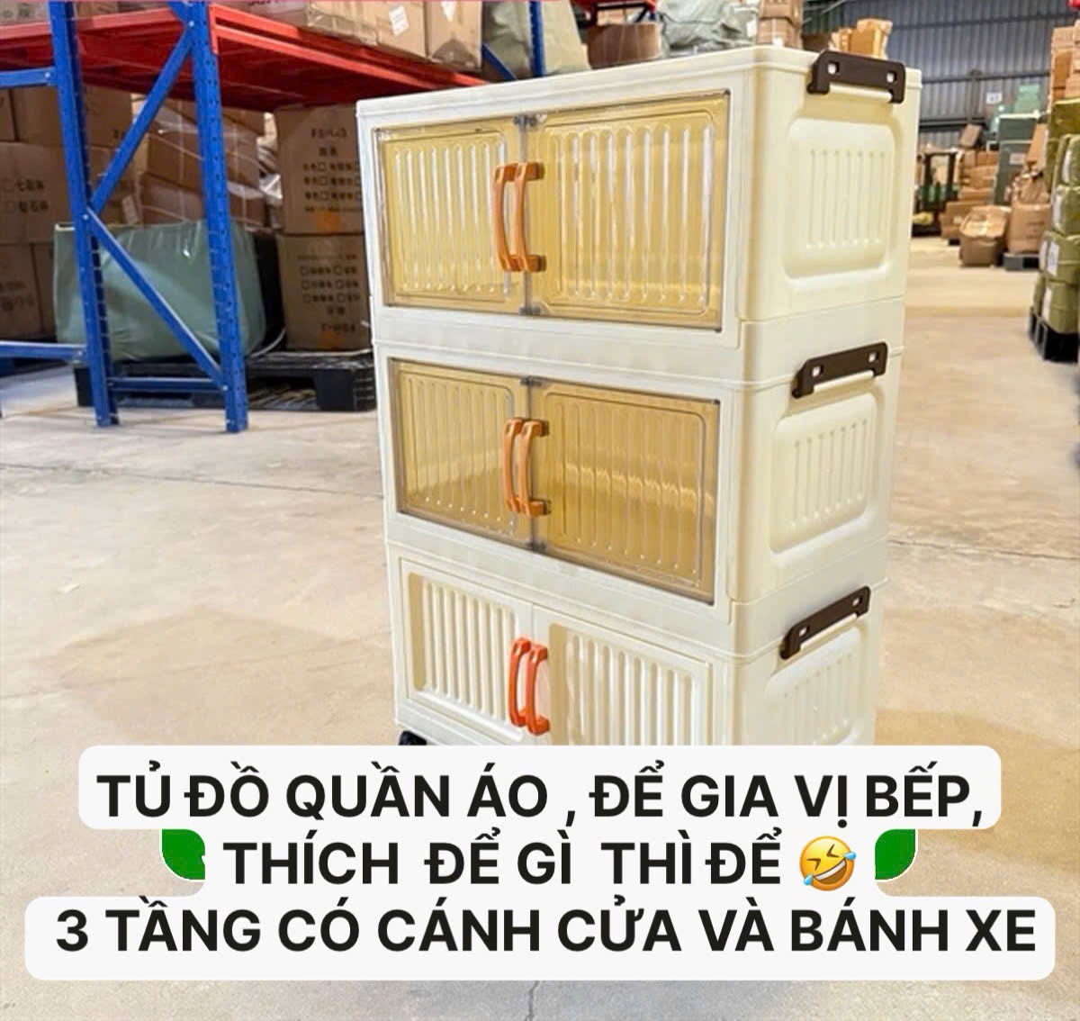 TỦ ĐỰNG ĐỒ 3 TẦNG LUMI, TỦ QUẦN ÁO, TỦ BẾP (15)