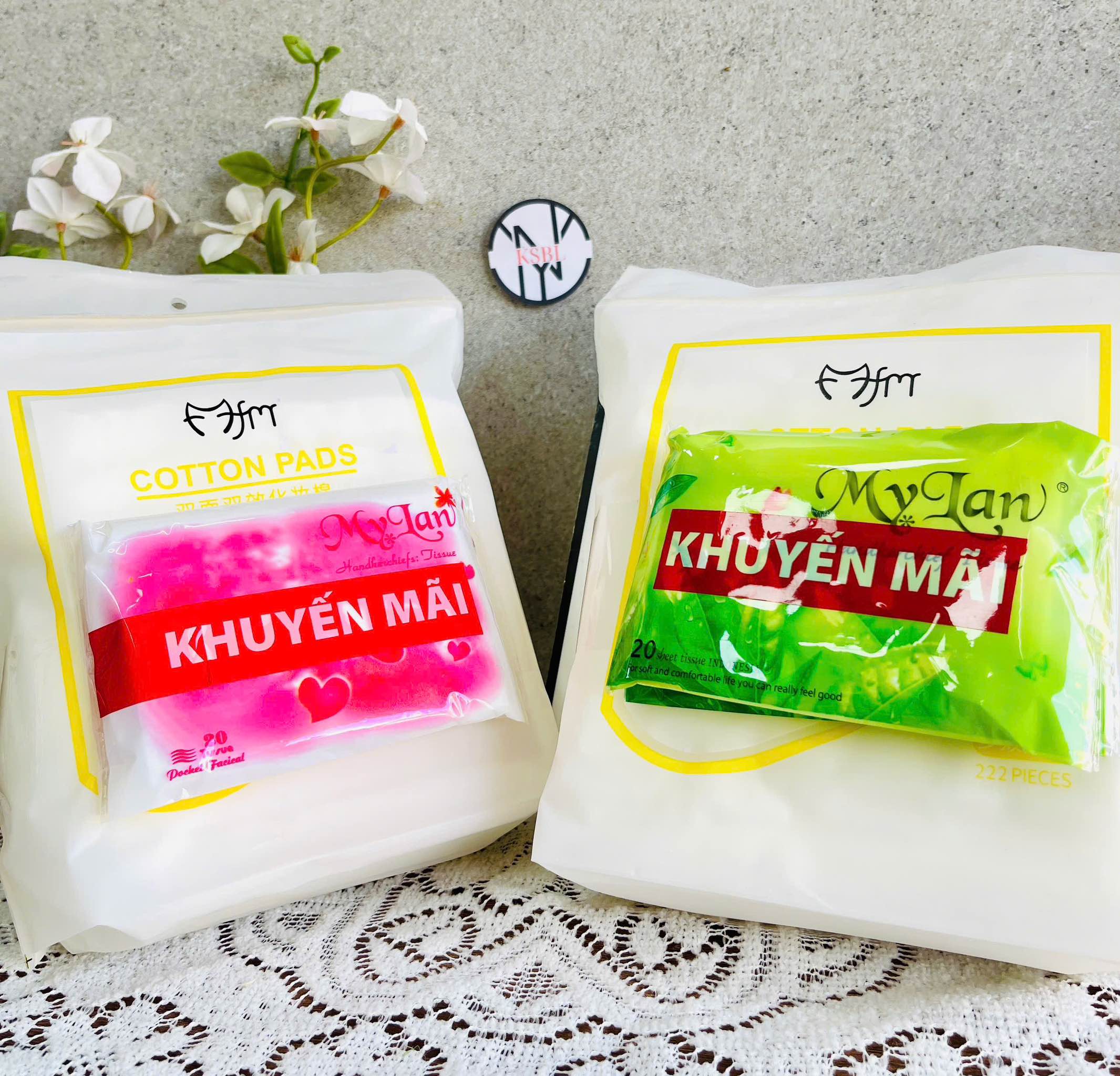 KM🎁Bông Tẩy Trang 222 Miếng (2) '