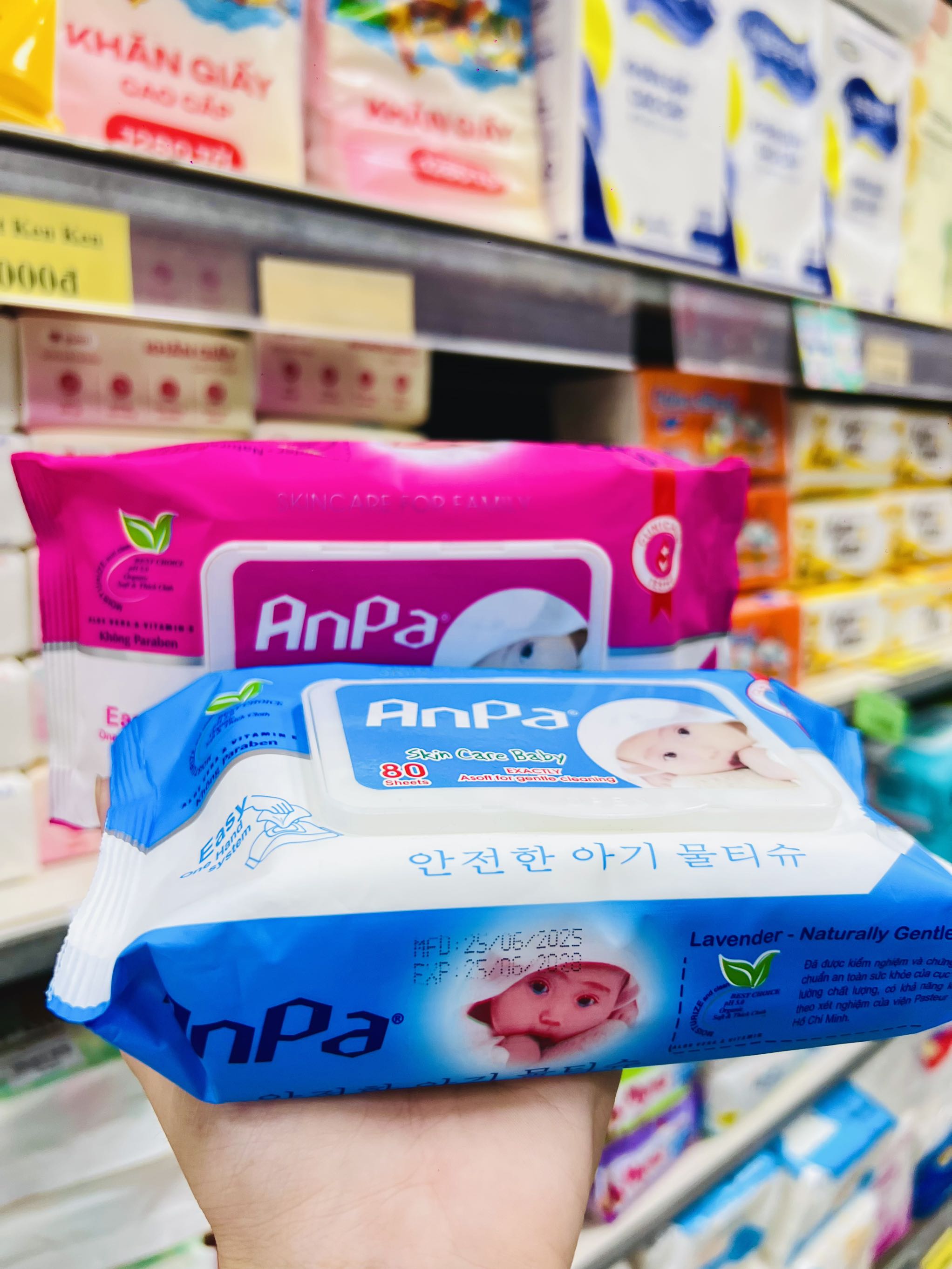 KHĂN ƯỚT ANPA CAO CẤP 80 TỜ CHÍNH HÃNG KHÔNG MÙI AN TOÀN CHO BÉ (1) '