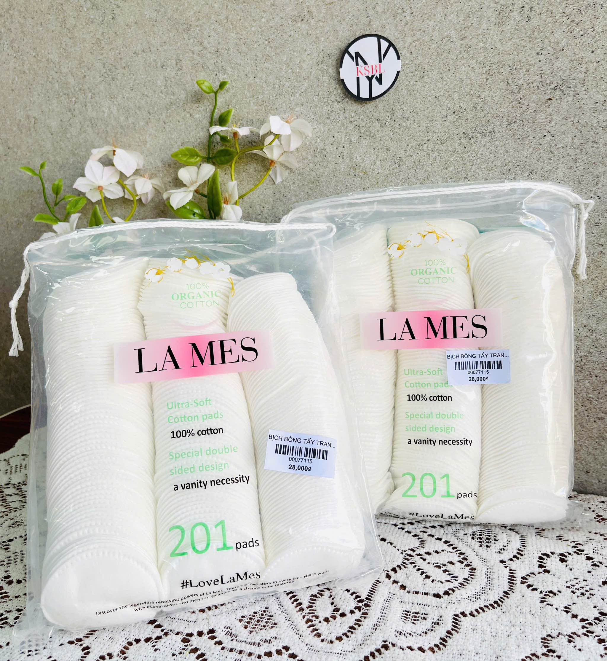 BỊCH BÔNG TẨY TRANG LAMES 201 MIẾNG (2)