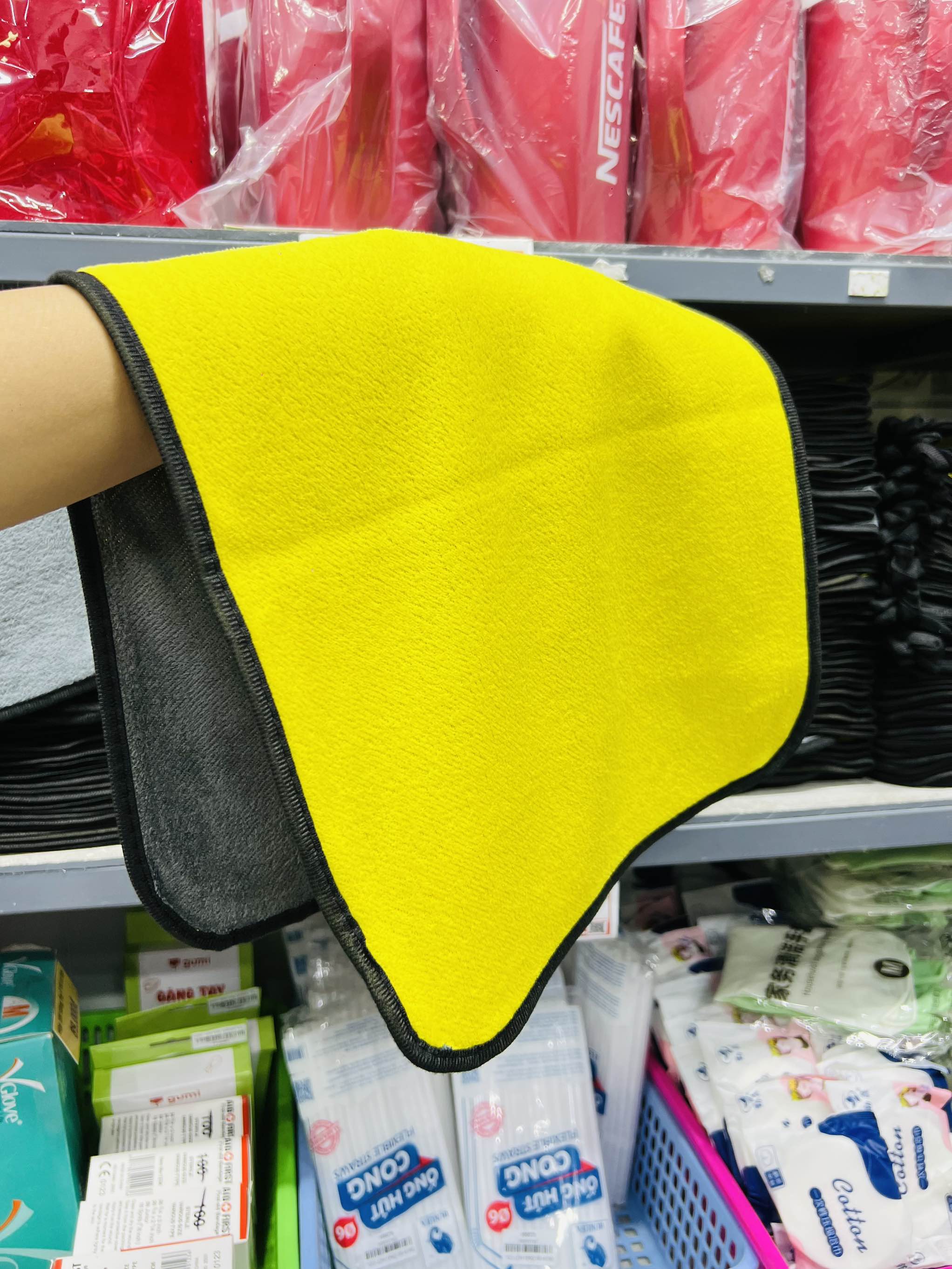 KM Khăn Lau Chùi Xe Siêu Thấm Nước Size LỚN Đại 30x60cm Dầy (1) '