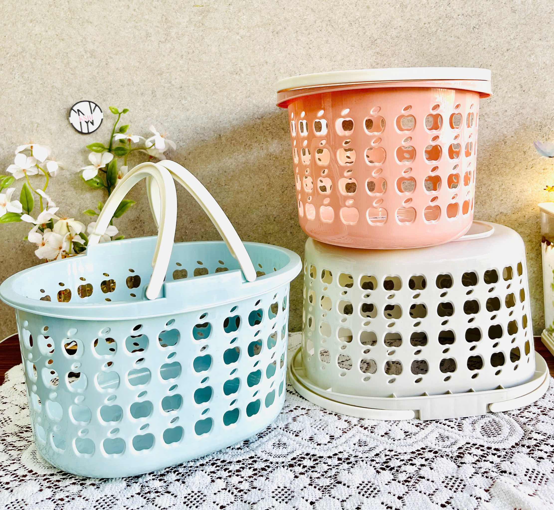 GIỎ 2 QUAI ELIP SIZE VỪA VIỆT NHẬT (3205) (26x20x15cm)