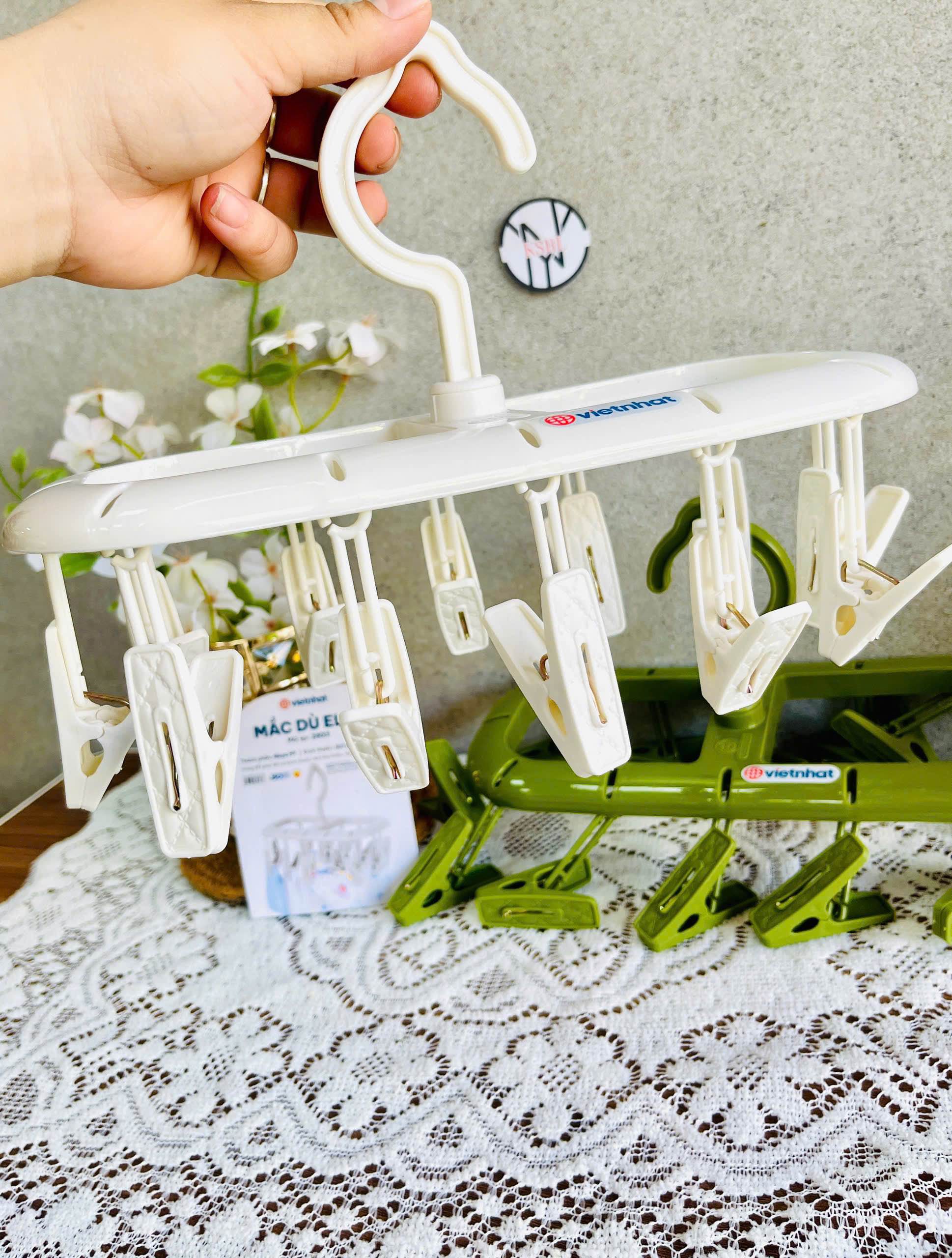 MÓC TREO 12 KẸP PHƠI QUẦN ÁO VIỆT NHẬT