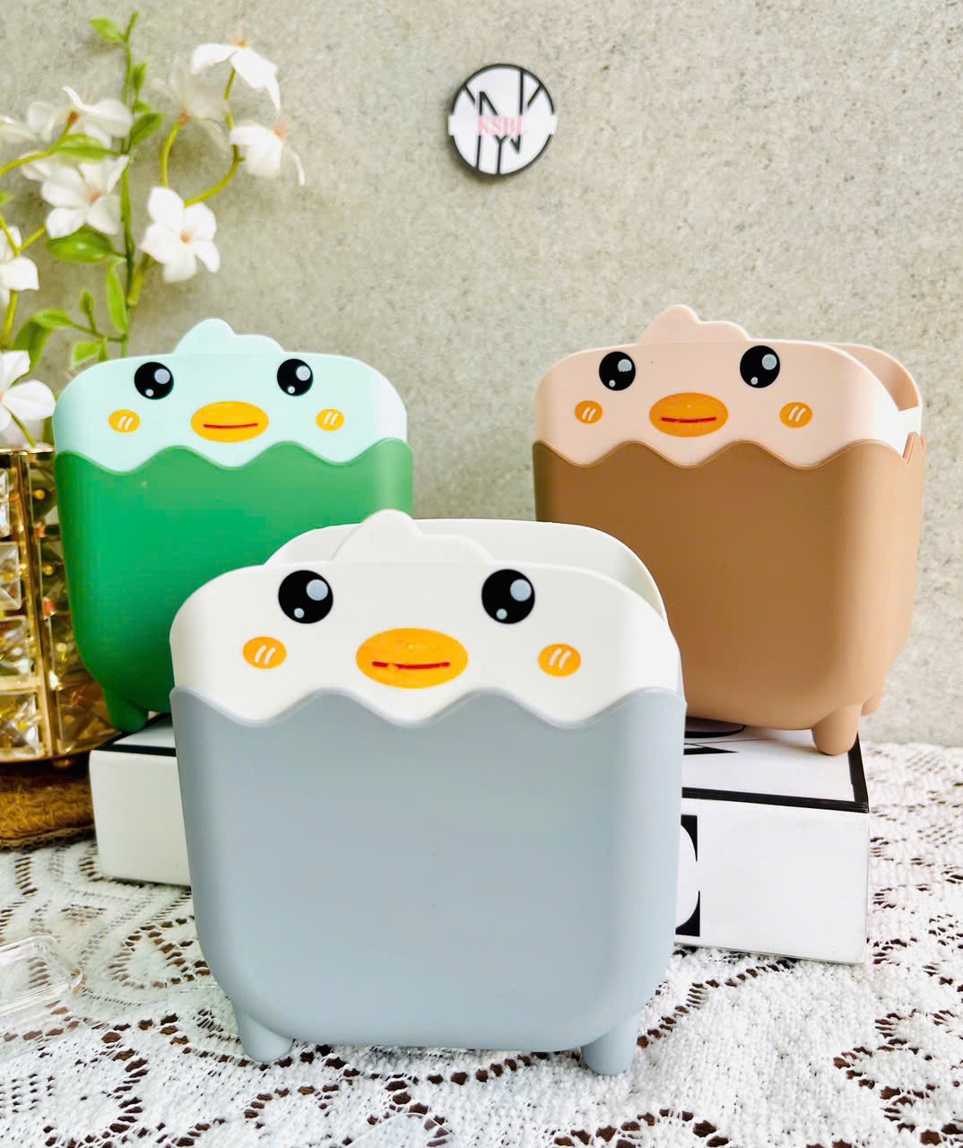 KHAY ỐNG TREO DÁN TƯỜNG CON VỊT (1)
