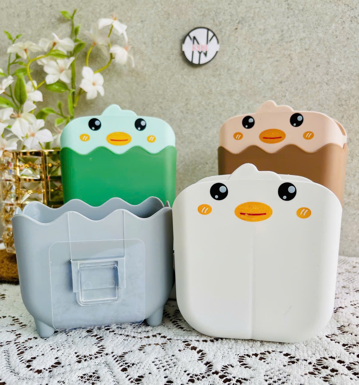 KHAY ỐNG TREO DÁN TƯỜNG CON VỊT (1)