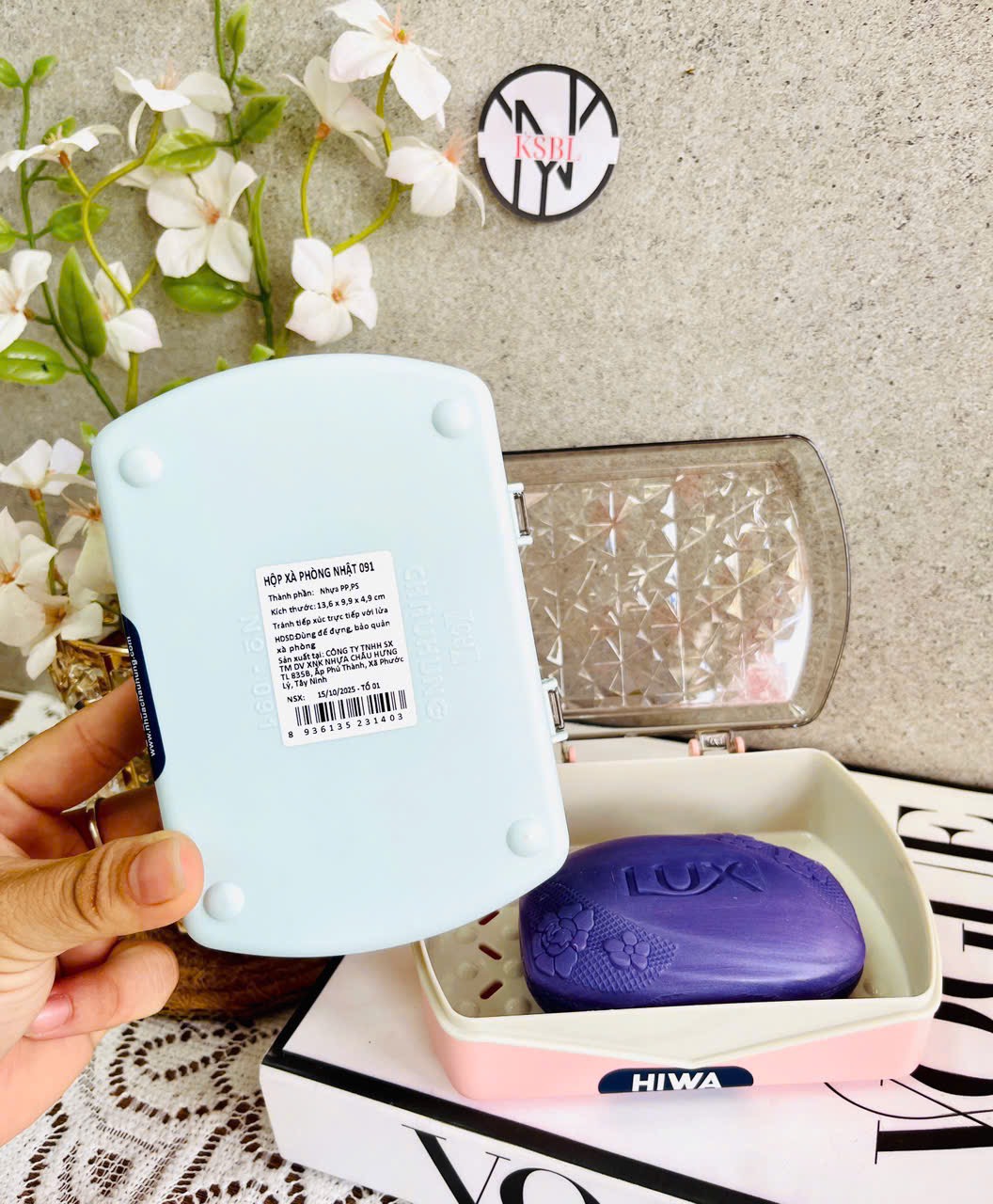 HỘP ĐỰNG XÀ PHÒNG CHỮ NHẬT LỚN HIWA (1)