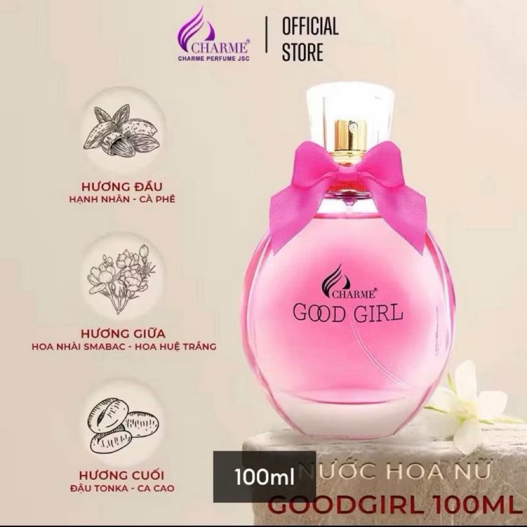 NƯỚC HOA CHARME GOODGIRL 100ML C.HÃNG (25) '