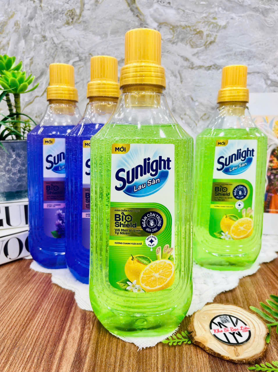 Nước lau sàn SUNLIGHT BIOSHIELD 1Kg CHÍNH HÃNG  (1)
