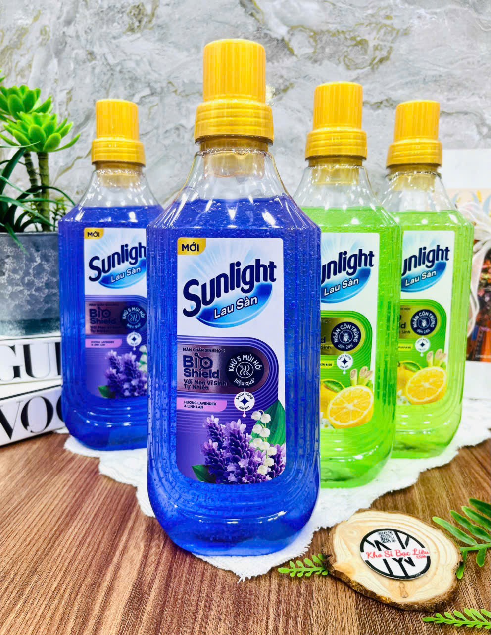 Nước lau sàn SUNLIGHT BIOSHIELD 1Kg CHÍNH HÃNG  (1)