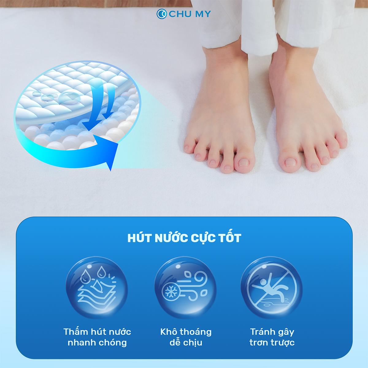 Thảm chân khách sạn màu trắng CHU MY - Hình ảnh 6