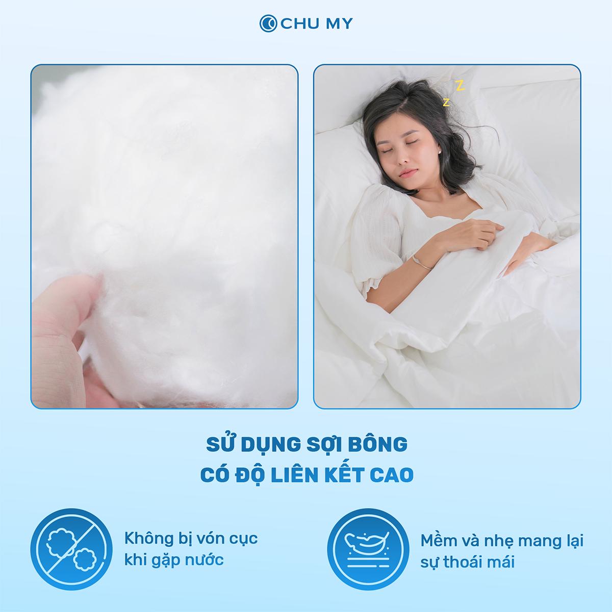 Ruột Chăn Khách Sạn 2m2x2m Bông 240g | CHU MY - Hình ảnh 3