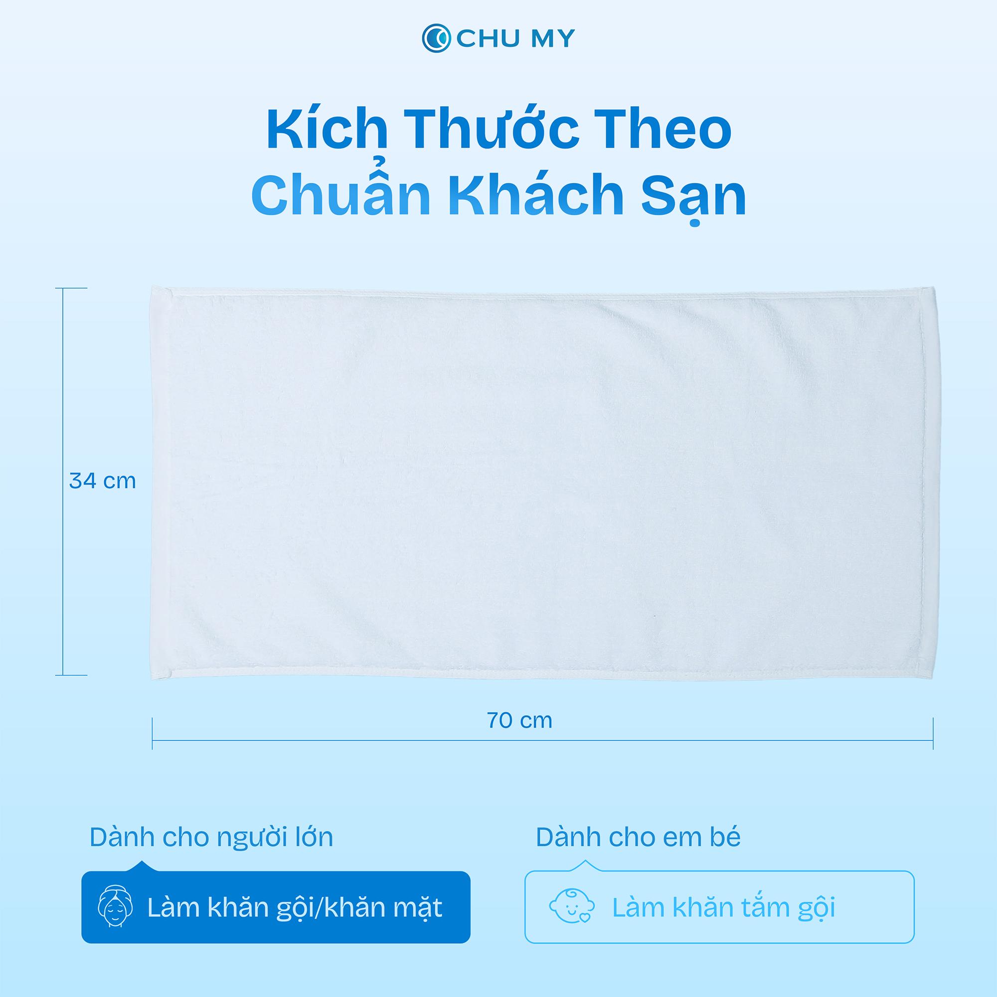 Khăn Mặt Khách Sạn 5 Sao 34x70cm Cotton 100% - Hình ảnh 5