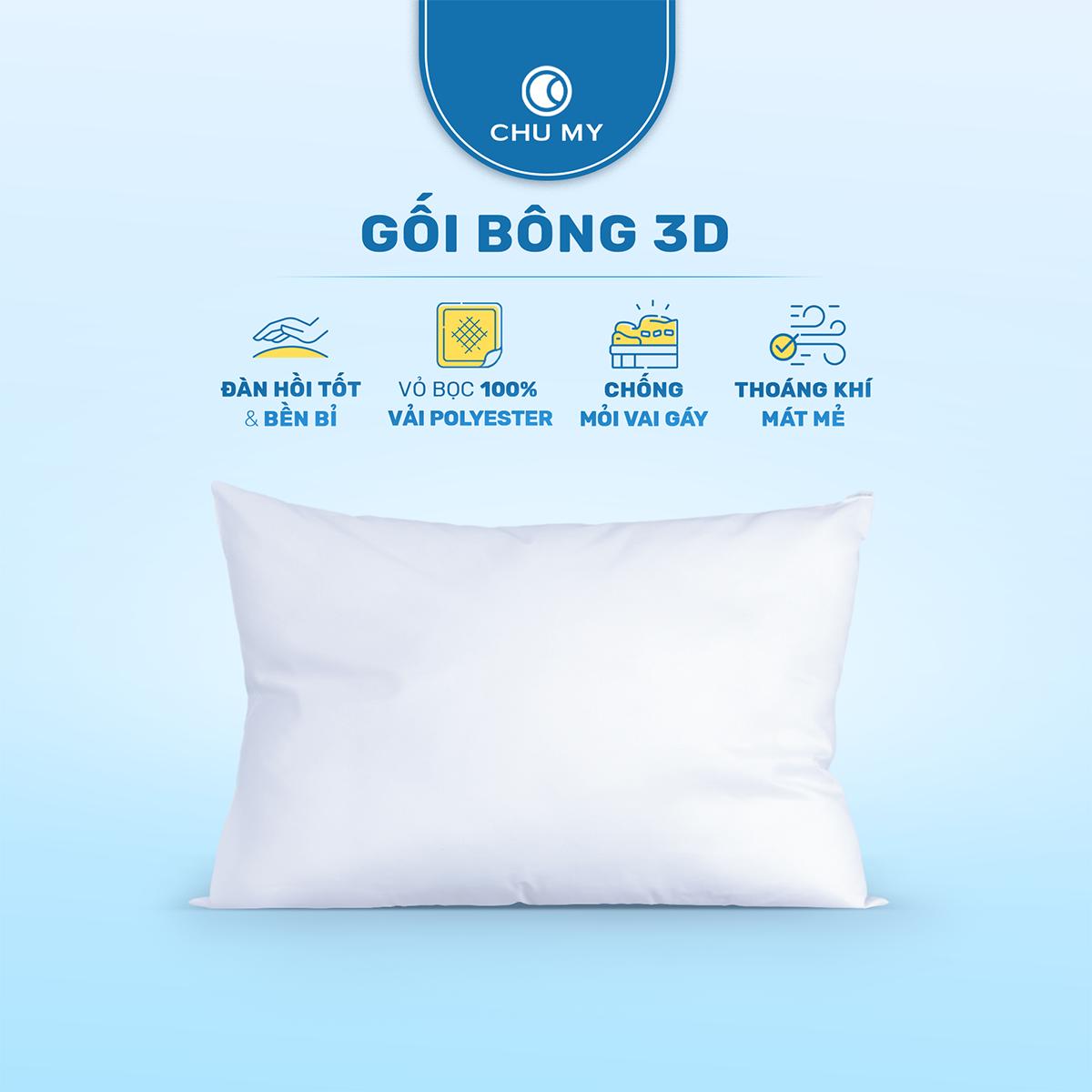 Gối Bông 3D CHU MY - Hình ảnh 1